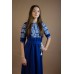 Embroidered Dress "Cotton Neptune"